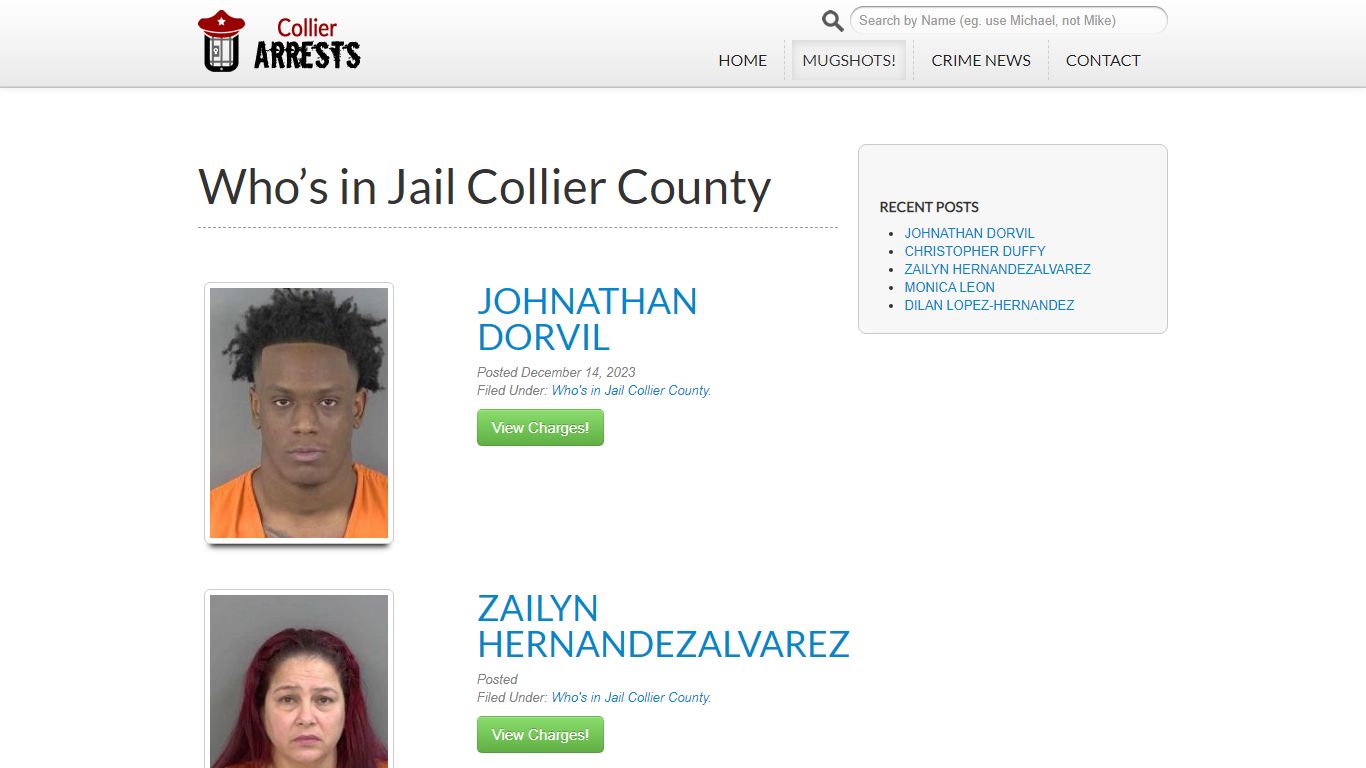 Who's in Jail Collier County